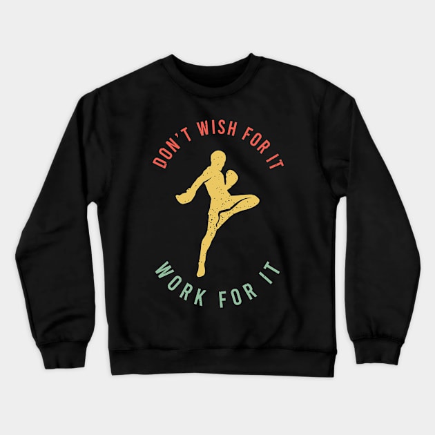 Fighter Design for a Martial Arts Lover Crewneck Sweatshirt by AlleyField